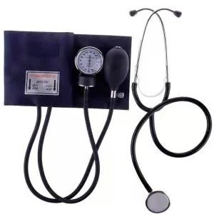 BP Aneroid Sphygmomanometer With Stethoscope
