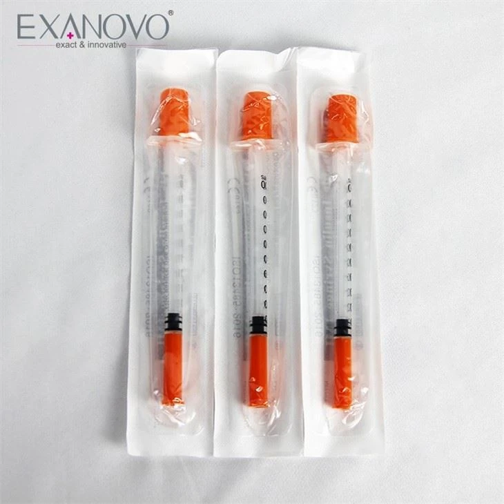 1ml 0.5ml Medical Insulin Syringe With Safety Needle